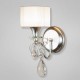 Eurofase 17505-024 - Tempest Collections - 1-Light Wall Sconce - Silver Leaf with White Fabric shade - B10 - E12 - 120V