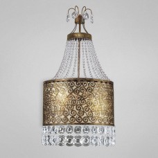 Eurofase 19481-012 - Caramel Collections - 2-Light Wall Sconce - Ancient Bronze w/ Clear Crystal beading - B10 Bulbs - E12 - 120V