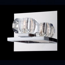 Eurofase 26356-013- Casa Collections - 1-Light Wall Sconce - Chrome w/ Clear Crystal Glass - G9 Bulb - 120V