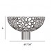 Eurofase 20404-017 - Cameo Collections - 3-Light Flush Mounts -  17.75" Dia. Small Nickel w/ Clear Crystal
