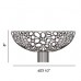 Eurofase 20405-014 - Cameo Collections - 3-Light Flush Mounts - 23.5" Dia. Nickel w/ Clear Crystal