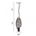 Eurofase 20406-011 - Cameo Collections - 1-Light Pendants - 8" Dia. Nickel w/ Clear Crystal 