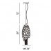 Eurofase 20407-018 - Cameo Collections - 2-Light Pendants - 9.75" Dia. Nickel w/ Clear Crystal