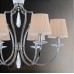 Eurofase 25770-018 - Marta Collections - 8-Light Chandelier - Polished Nickel with Off White Linen - B10 Bulbs - E12 Base