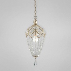 Eurofase 25626-018 - Collana Collections - 2-Light Pendant - Silver Leaf with Clear Crystal - A19 - 120V