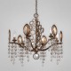 Eurofase 25655-018 - Capri Collections - 6-Light Chandelier - Bronze with Clear Crystal - B10 - 120V