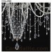 Eurofase 25629-019 - Collana Collections - 8-Light Oval Chandelier - Silver Leaf with Clear Crystal - B10 - 120V