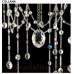 Eurofase 25627-015 - Collana Collections - 4-Light Chandelier - Silver Leaf with Clear Crystal - B10 - 120V