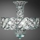 Eurofase 17472-012 - Catara Collections - 2-Light Wall Sconce - Silver Leaf with Inlaid Crystal - B10 Bulbs -E12 Base