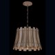 Eurofase 26363-011 - Panello Collections - 4-Light Pendant - Wooden with Bronzed Rivets  - A19 - 120V