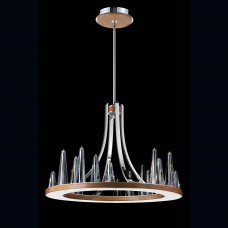 Eurofase 26372-013 - Skyline Collections - 20-Light Chandelier w/ 3"+6"+12"+18" extension rods - Chrome with Clear Glass