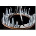 Eurofase 26371-016 - Skyline Collections - 15-Light Chandelier w/ 3"+6"+12"+18" extension rods - Chrome with Clear Glass