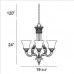Eurofase 16534-018 - Tiverton Collections - 4-Light Chandelier - Antique Rust w/ Amber Glass - A19 Bulbs - 120V