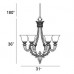 Eurofase 16535-015 - Tiverton Collections - 6-Light Chandelier - Antique Rust w/ Amber Glass - A19 Bulbs - 120V
