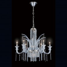 Eurofase 26241-012 - Nava Collections - 11-Light Chandelier - Ice Blue Glass with Ice Blue Crystal - G9 / B10 Bulbs -120V