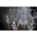 Eurofase 26242-019 - Nava Collections - 14-Light Chandelier - Ice Blue Glass with Ice Blue Crystal - G9 / B10 Bulbs -120V