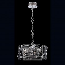 Eurofase 26342-016 - Corfo Collections - 12-Light Chandelier - Solid double chromed framework w/ clear faceted crystal accents