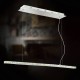 Eurofase 20402-013 - Cronos Collections - Strip LED Pendant - Chrome with Clear Crystal Sqare Insets - LED Bulb