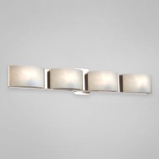Eurofase BR-4DAK-2N - Dakota Collections - 4-Light Wall Sconce  - Satin Nickel w/ White Marble Glass - G9 Bulbs - 120V