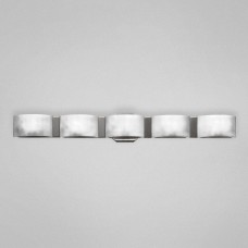 Eurofase BR-5DAK-2N - Dakota Collections - 5-Light Wall Sconce  - Satin Nickel w/ White Marble Glass - G9 Bulbs - 120V