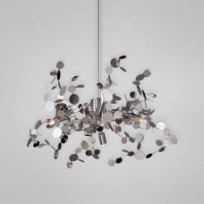Eurofase 25616-019 - Divo Collections - 3-Light Pendant - Polished Nickel with Round metals - G9 Bulb -120V