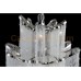 Eurofase 26606-019 - Ellena Collections -12-Light Chandelier - Hand crafted polished nickel frame with flowing beads of crystal