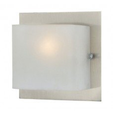 Eurofase 19424-026 - Talo Collections - 1-Light Wall Sconce  - Satin Nickel with Opal White Glass - G9 Bulbs - 120V
