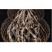 Eurofase 26367-019 - Fanta Collections - 6-Light Chandelier - Oiled Rubbed Bronze/Silver leaf with Clear Crystal - G4 Bulb