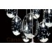 Eurofase 26246-017 - Hazelton Collections - 19-Light Chandelier - Clear crystal beads nesting inside hand blown amber glass - G4 Bulbs 