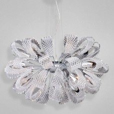 Eurofase 22951-014 - Origami Collections - 21-Light Chandelier - Chrome with Crystal Glass Folds - G9 Bulbs - 120V