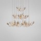 Eurofase 25681-017 - Volare Collections - 10-Light Pendant - Gold with Clear Crystal Accents - G4 JC Bulbs