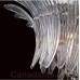 Eurofase 25719-017 - Fiore Collections - 7-Light Chandelier - Chrome with Ribbed Leaflet Glass - B10 Bulb - E12 Base