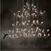 Eurofase 25681-024 - Volare Collections - 10-Light Pendant - Chrome with Clear Crystal Accents - G4 JC Bulbs
