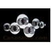 Eurofase 26354-019- Grappa Collections - 6-Light Flushmount / Wall Sconce - Chrome with Smoke / Clear Glass - G4  Bulbs - 12V