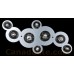 Eurofase 26355-016- Grappa Collections - 8-Light Flushmount / Wall Sconce - Chrome with Smoke / Clear Glass - G4  Bulbs - 12V