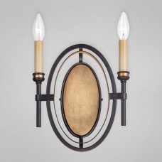 Eurofase 25644-012- Infinity Collections - 2-Light Bronze and Gold Wall Sconce - B10 Bulb - E12 Base