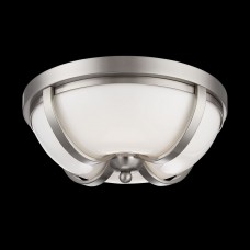 Eurofase 26637-013 - Andrew Collections - 2-Light LED Flush mount  - Satin Nickel with Opal glass Diffuser