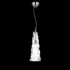 Eurofase 26248-011 - Lazer Collections - 1-Light Pendant -  Chrome with Chiseled faceted glass - A19 - 120V