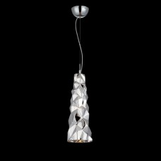 Eurofase 26248-035 - Lazer Collections - 1-Light Pendant -  Chrome with Chiseled faceted glass - A19 - 120V