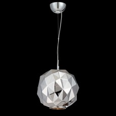 Eurofase 26249-032 - Studio Collections - 1-Light Pendant -  Chrome with Chiseled faceted glass - A19 - 120V