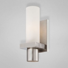 Eurofase 23277-021 - Pillar Collections - 1+1-Light Wall Sconce  - Brushed Nickel w/ Opal White Glass - T10 / GU10 Bulbs - 120V