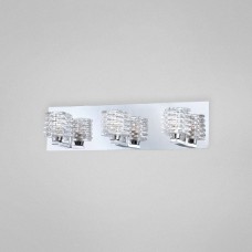 Eurofase 25723-014- Lenza Collections - 3-Light Bathbar  - Chrome with Clear Glass - G9 Bulbs - 120V [Discontinued and Not available]