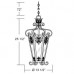 Eurofase 17481-014 - Lonsdale Collections - 1-Light Post Mount - Antique Sable w/ Amber Glass - A19 Bulbs - E26 - 120V
