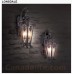 Eurofase 17475-013 - Lonsdale Collections - 1-Light Small Outdoor Wall Sconce - Antique Sable w/ Amber Glass - A19 Bulbs - E26 - 120V