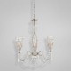 Eurofase 23110-014 - Mara Collections - 3-Light Chandelier - Antique Silver with Sand Blast Glass - G9 Bulb - 120V