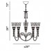 Eurofase 23113-015 - Mara Collections - 5-Light Chandelier - Antique Silver with Sand Blast Glass - G9 Bulb - 120V