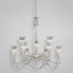 Eurofase 23114-012 - Mara Collections - 9-Light Chandelier - Antique Silver with Sand Blast Glass - G9 Bulb - 120V
