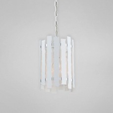 Eurofase 25609-028 - Nastro Collections - 1-Light Pendant - White Metal Strapping - A19 Bulb