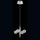 Eurofase 26232-010 - Pearla Collections - 4-Light LED Pendant - Chrome w/ Polycarbonate Fresnel Diffuser