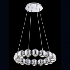 Eurofase 26234-014 - Pearla Collections - 16-Light LED Chandelier - Chrome w/ Polycarbonate Fresnel Diffuser